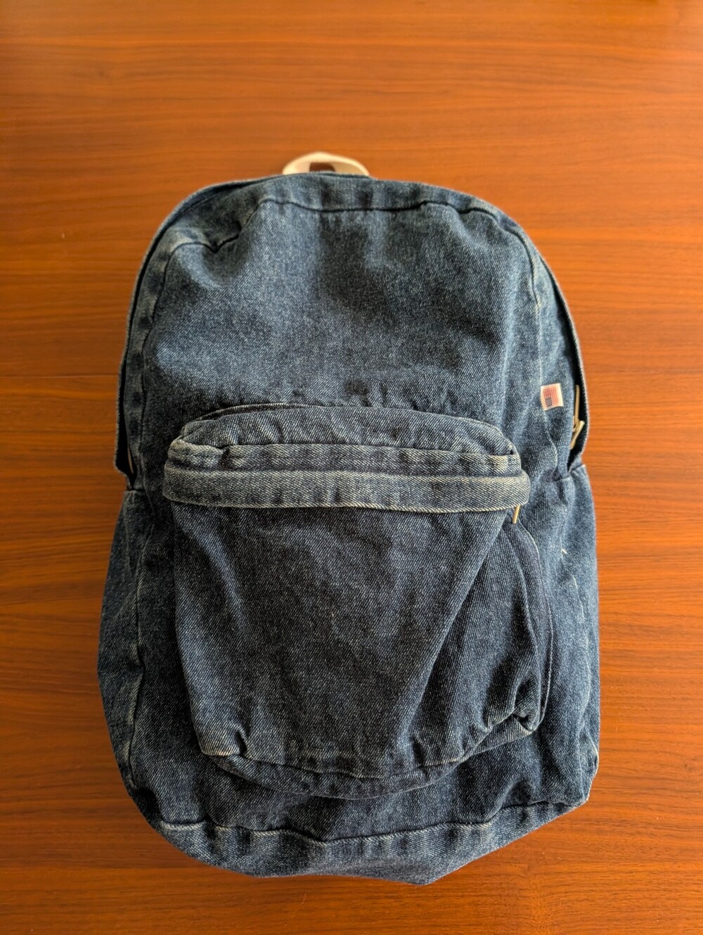 American Apparel Blue Denim Backpack Pre Owned